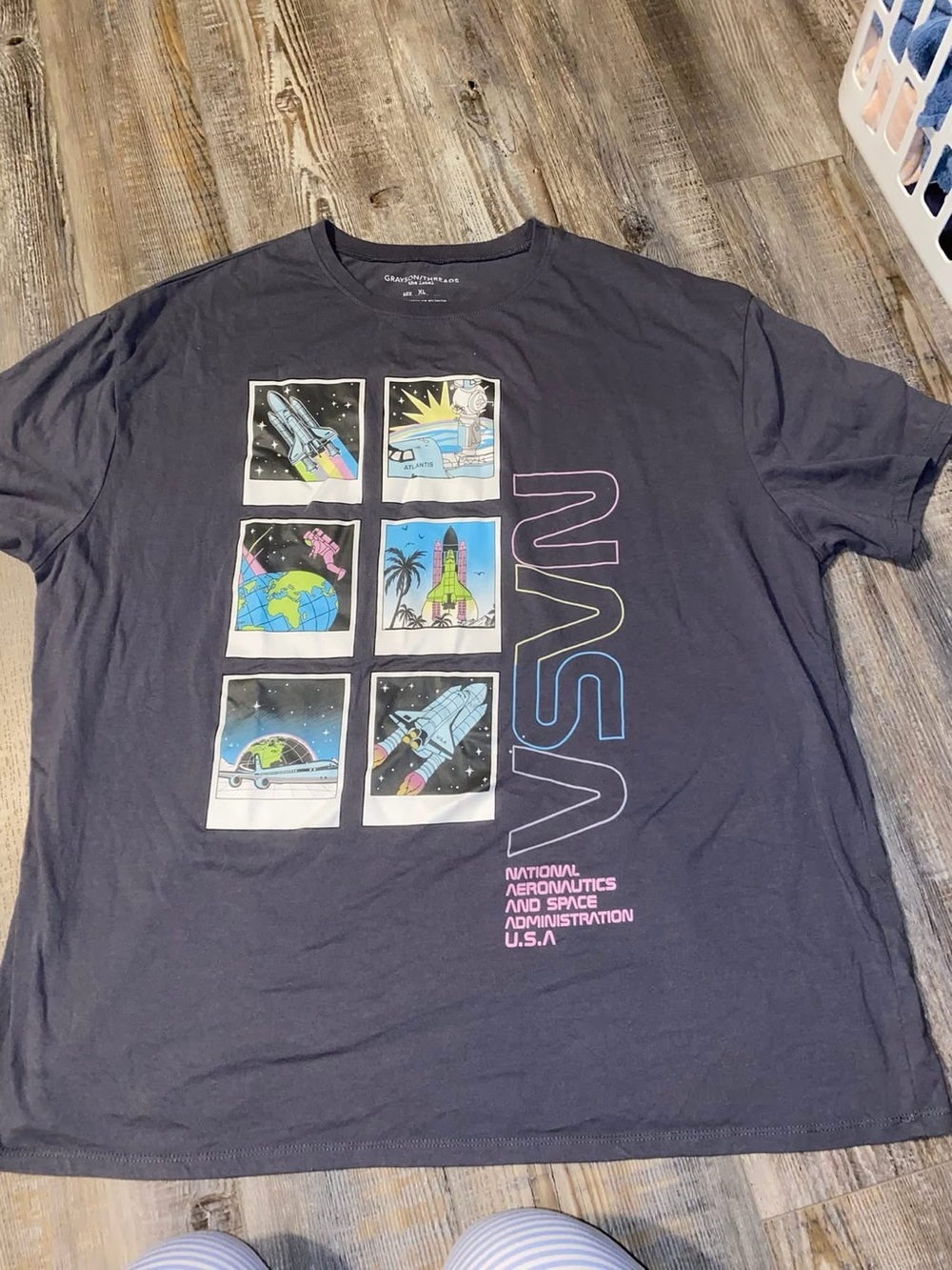 Grayson Threads Navy NASA Graphic Short Sleeve Tee
